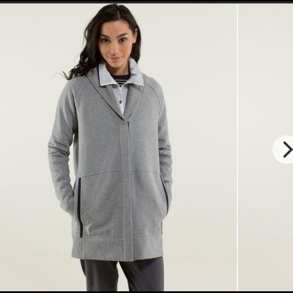 Lululemon Yin To My Yang Cardi, Heathered Grey 10